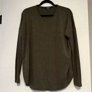 Buffalo | Khaki Ribbed Sleeve Sweater